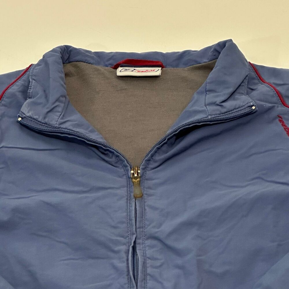 Reebok Men's Vintage Track Jacket Light Blue Khaki Size S